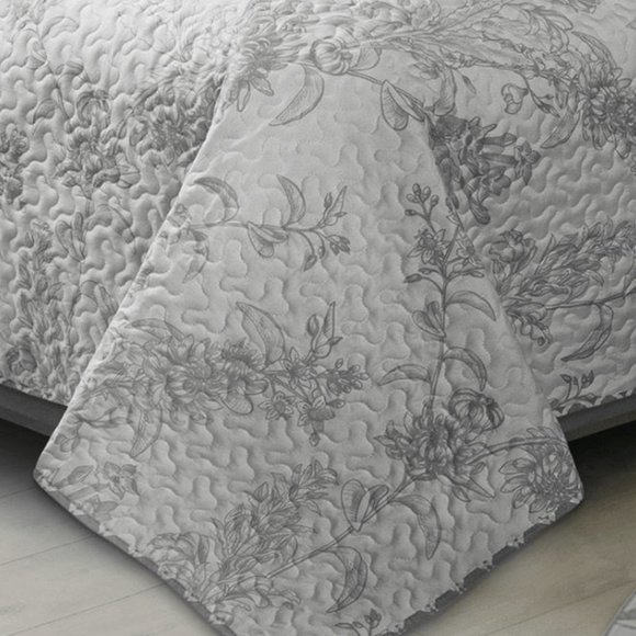 New Transition Grey 3-Piece Bedding Quilt Set • Reversible • DOUBLEQUEEN - Picture 3 of 3